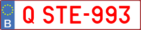 Trailer License Plate